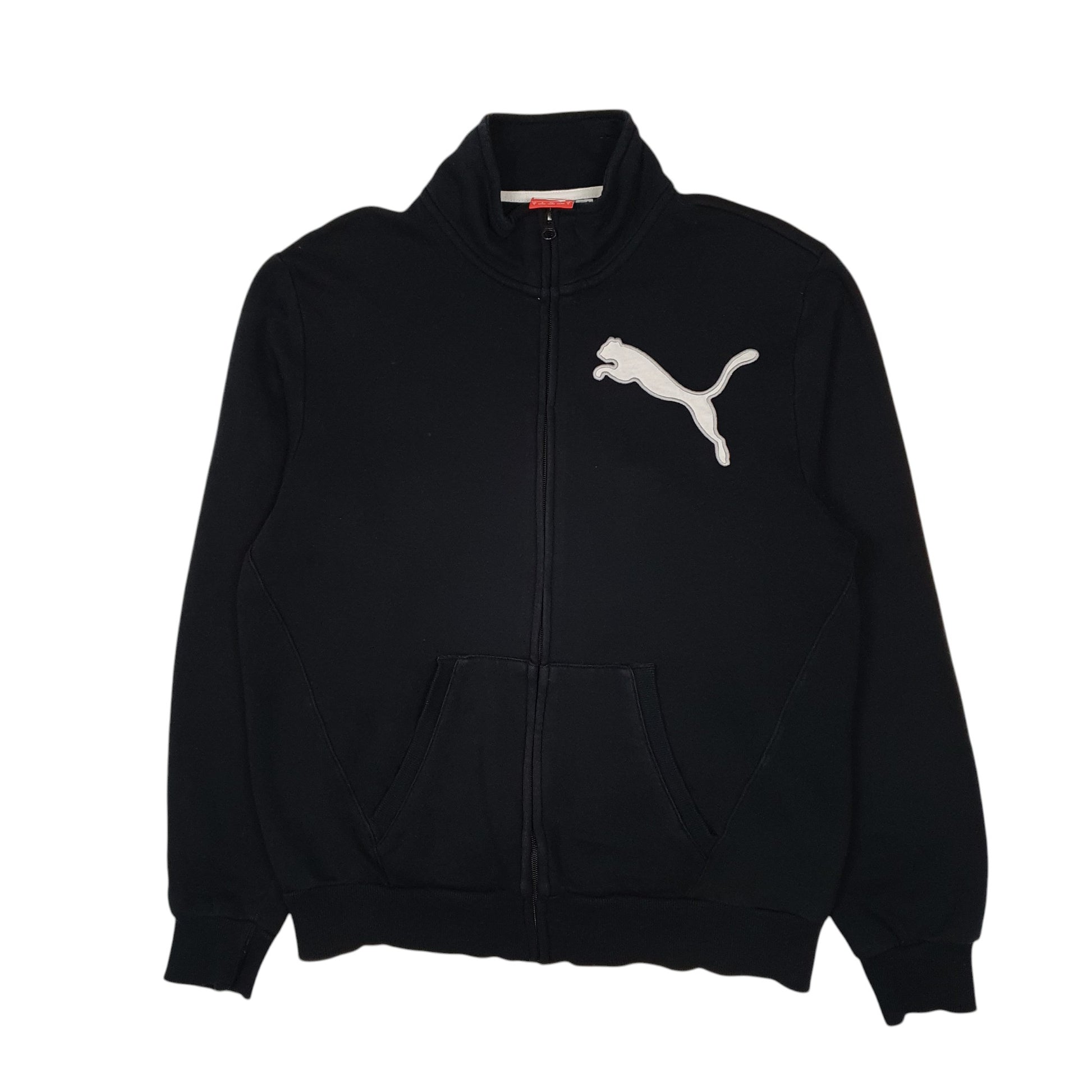 Mens Black Puma  Full Zip Jumper