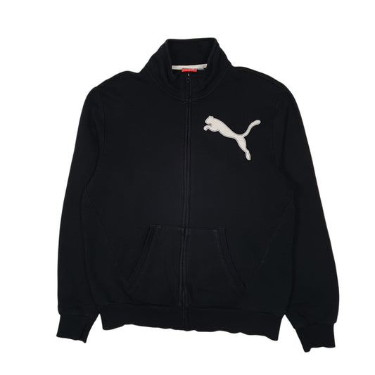 Mens Black Puma  Full Zip Jumper