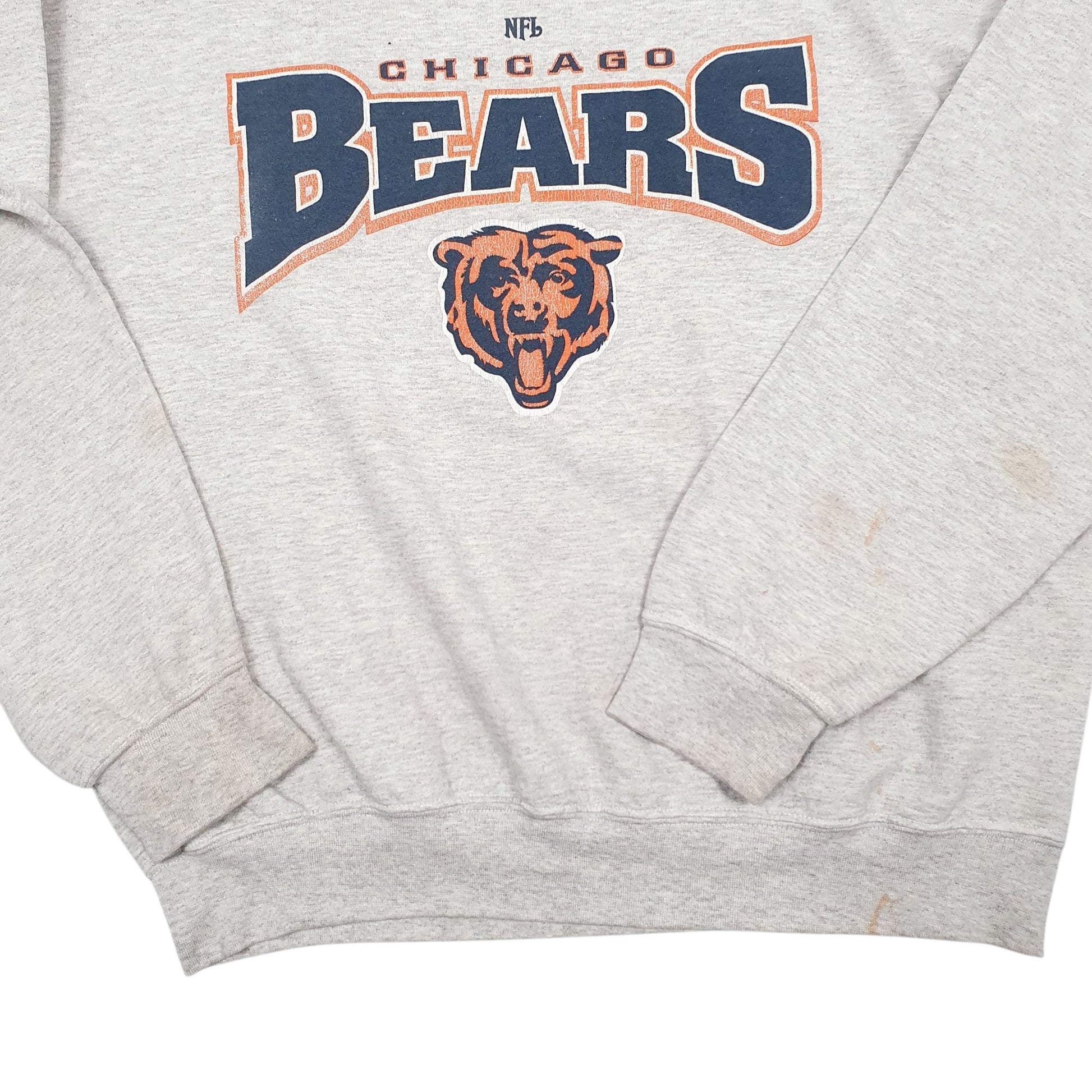 Mens Grey NFL Vintage Chicago Bears Crewneck Jumper
