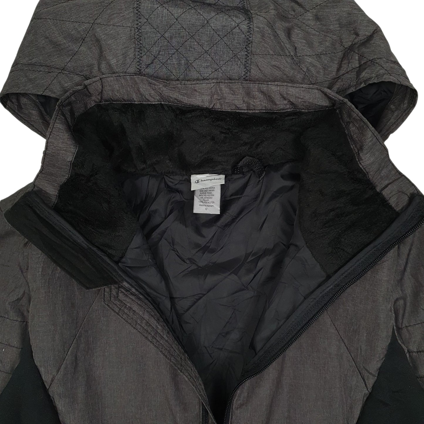 Womens Grey Champion Padded Softshell  Coat