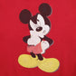 Mens Red Disney Vintage 90s Crewneck Jumper