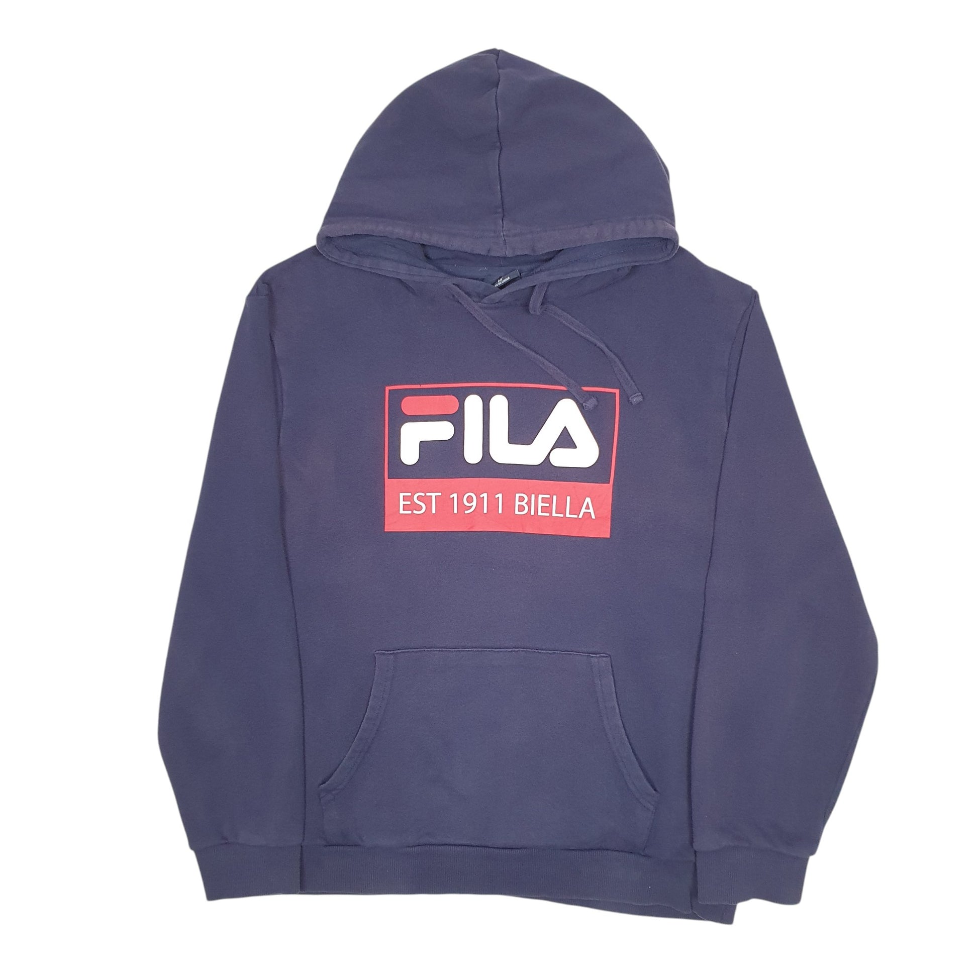 Mens Navy Fila  Hoodie Jumper