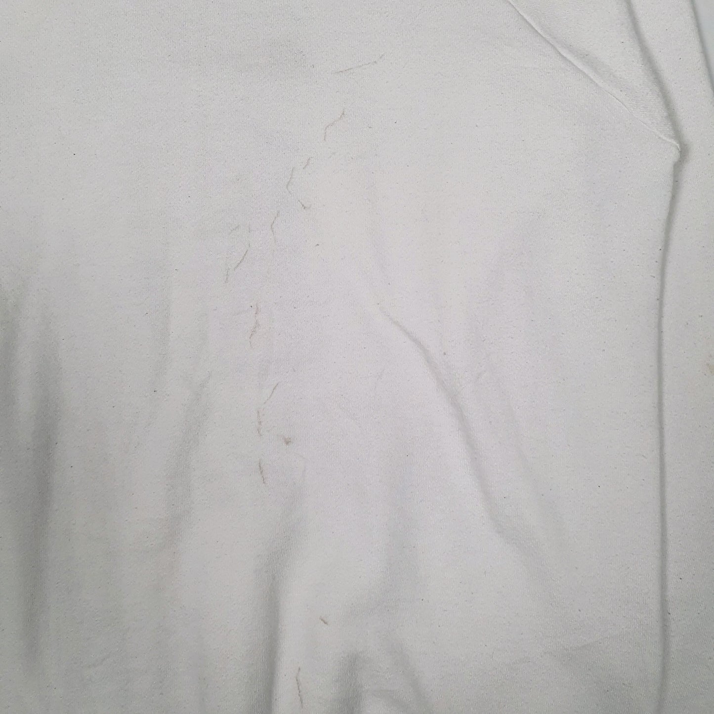 Mens White Fruit Of The Loom Vintage 90s Made In USA Crewneck Jumper