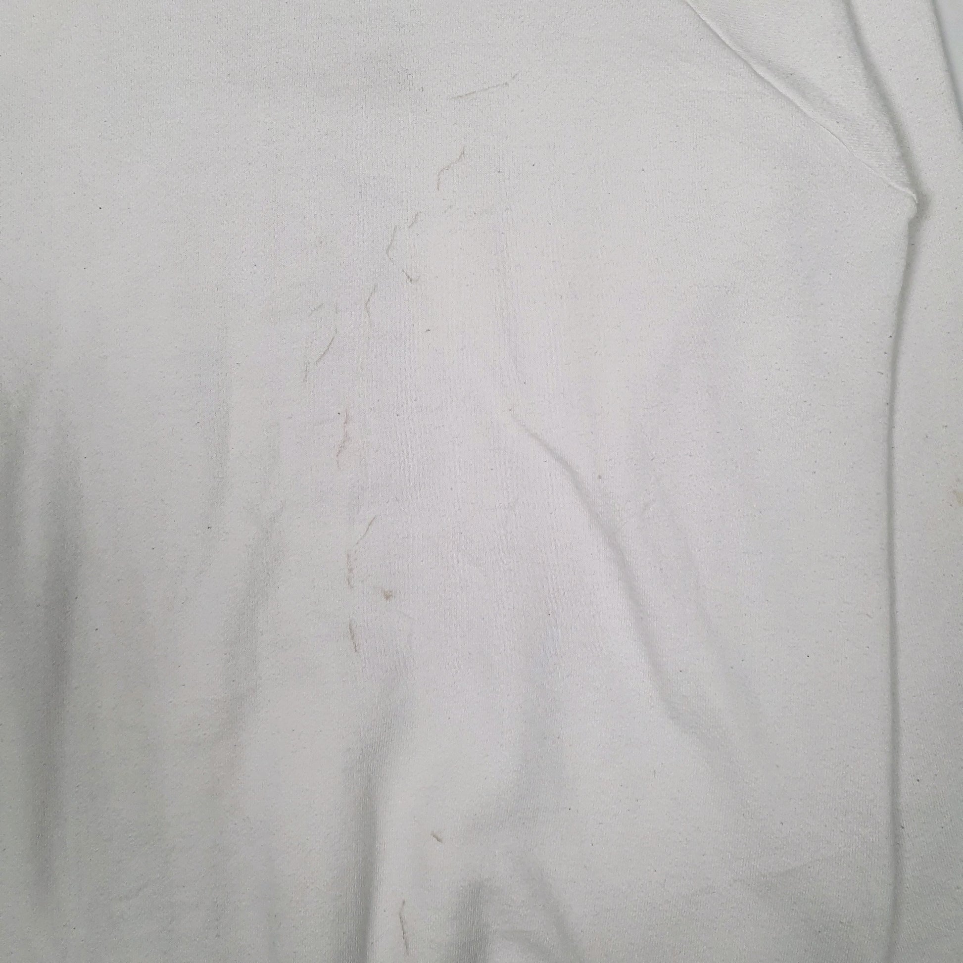 Mens White Fruit Of The Loom Vintage 90s Made In USA Crewneck Jumper