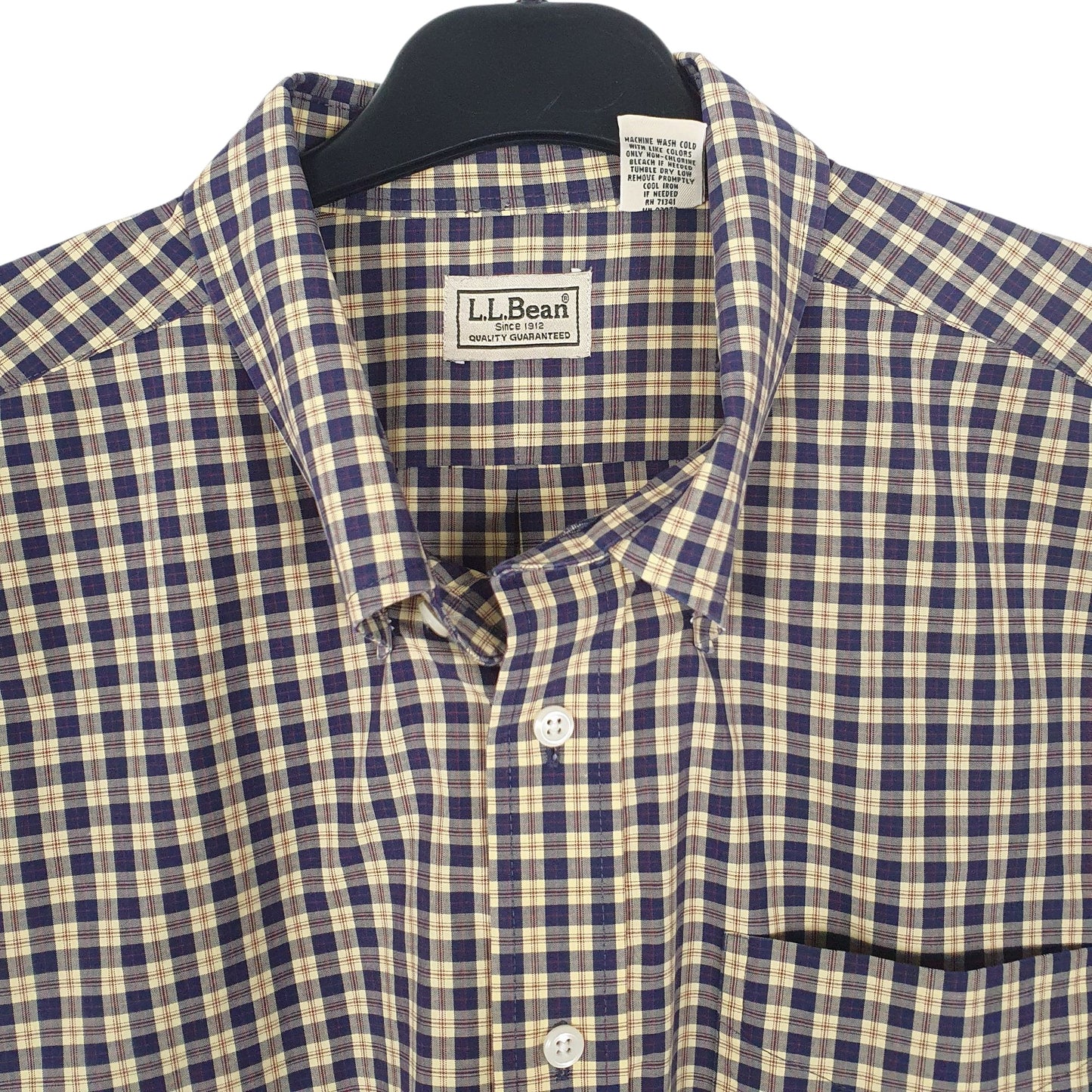 Mens Yellow L.L.Bean   Shirt