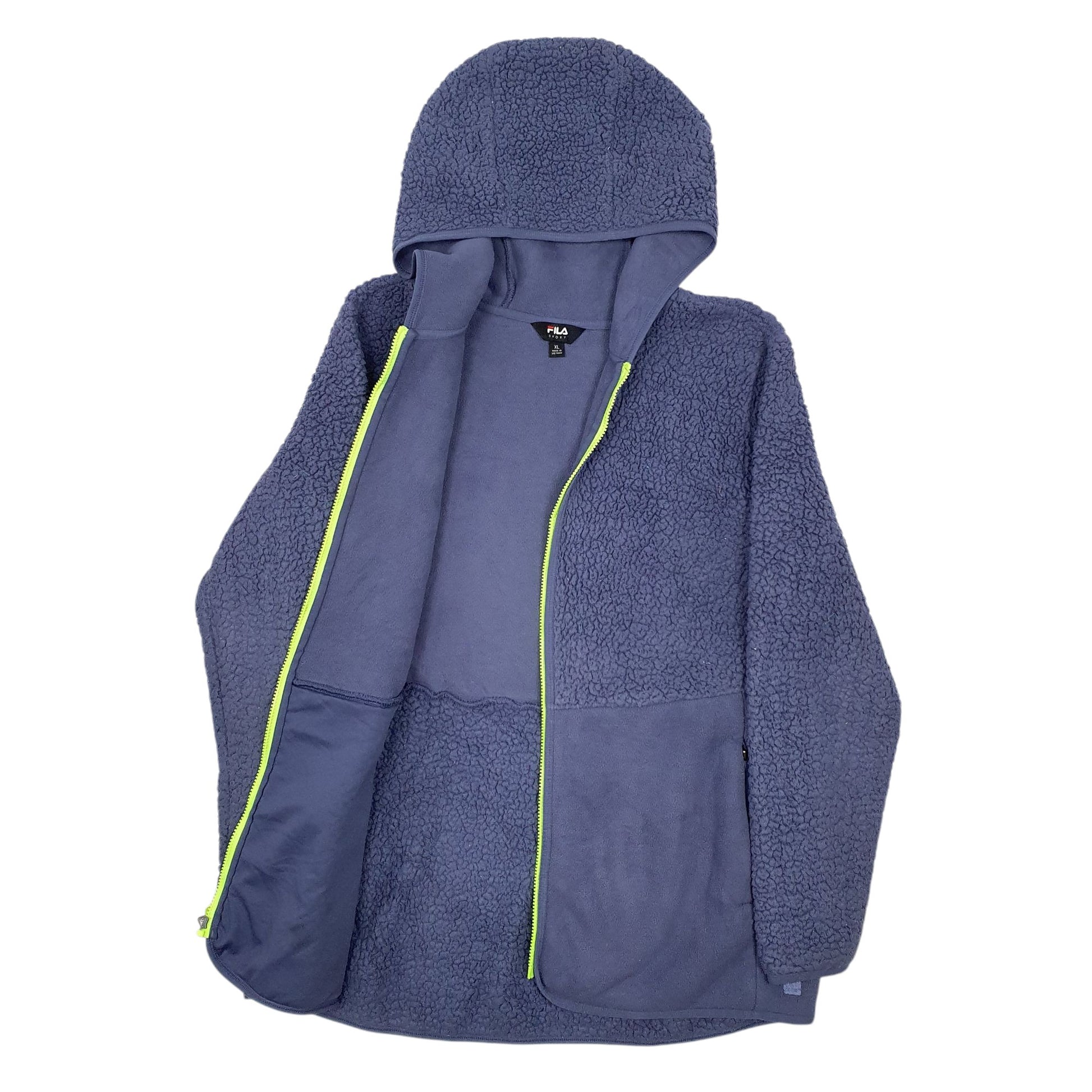 Womens Blue Fila Sport Full Zip Jumper