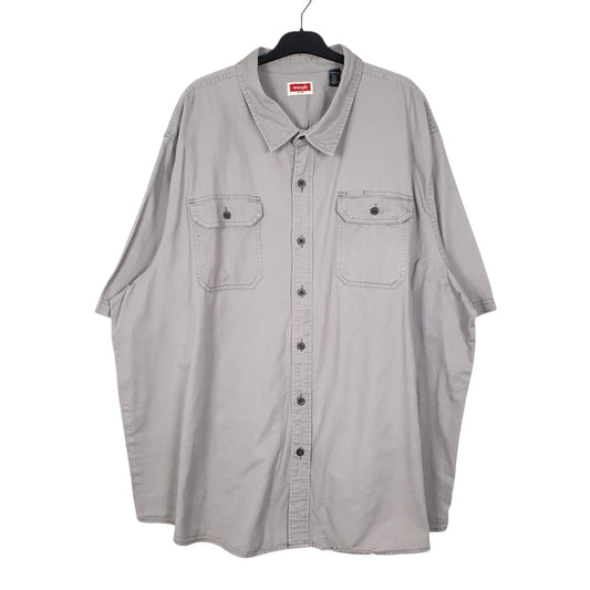 Mens Grey Wrangler  Short Sleeve Shirt