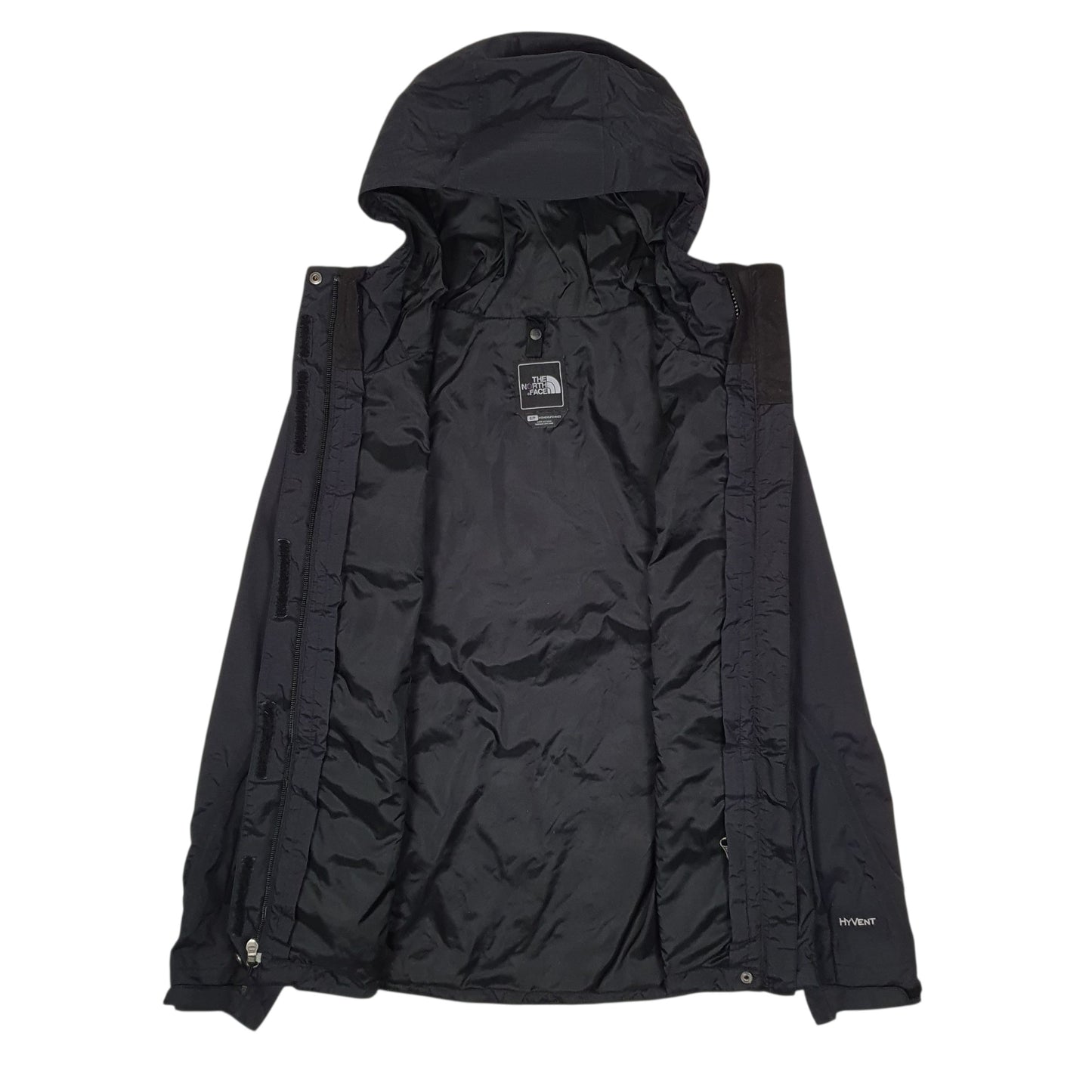 Womens Black The North Face Hyvent Crewneck Coat