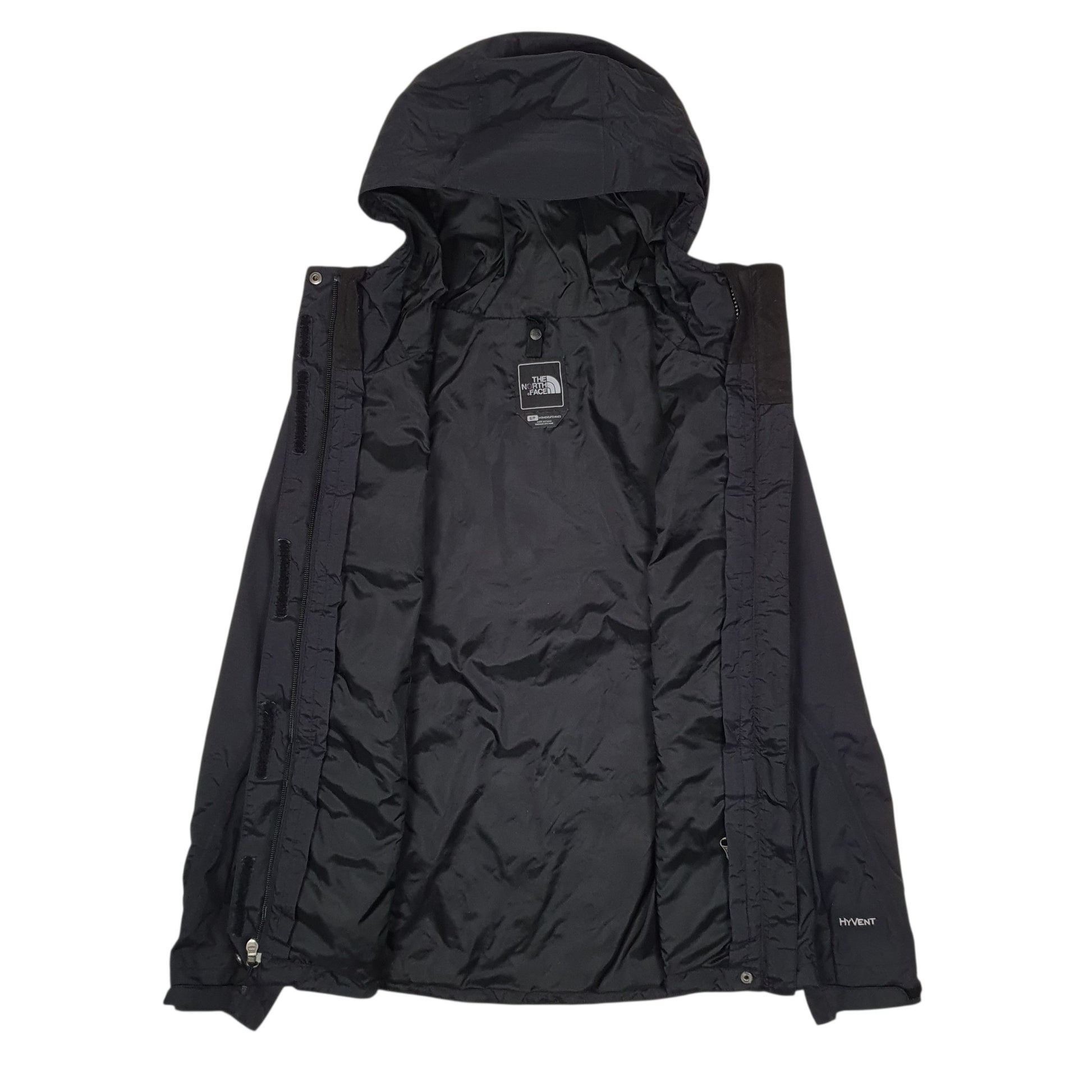 Womens Black The North Face Hyvent Crewneck Coat