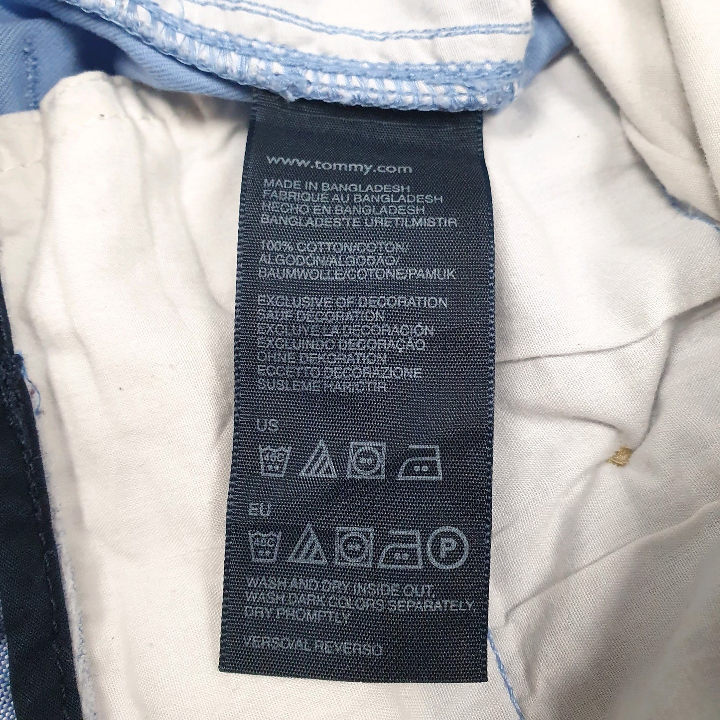 Mens Blue Tommy Hilfiger   Trousers