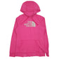 Womens Pink The North Face Spellout Hoodie Jumper