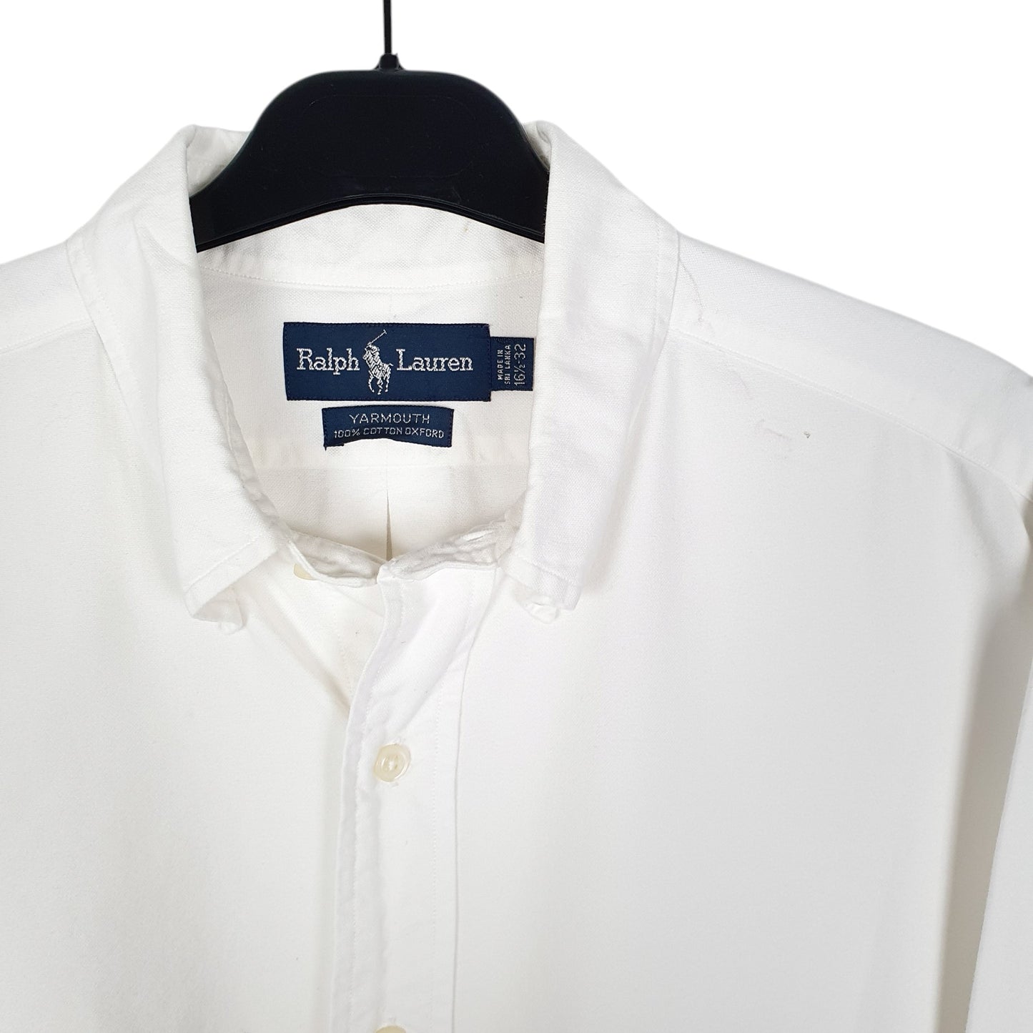 Mens White Ralph Lauren Oxford  Shirt