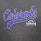Mens Grey MLB Colorado Rockies  T Shirt