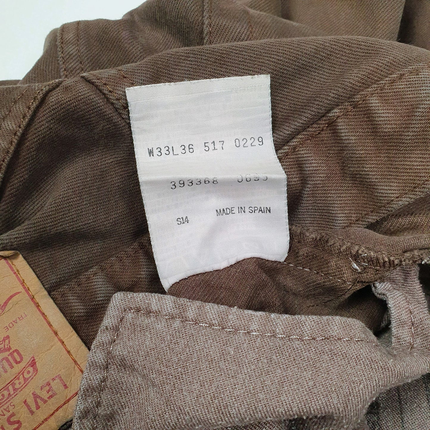 Mens Brown Levis Vintage 90s  Jeans