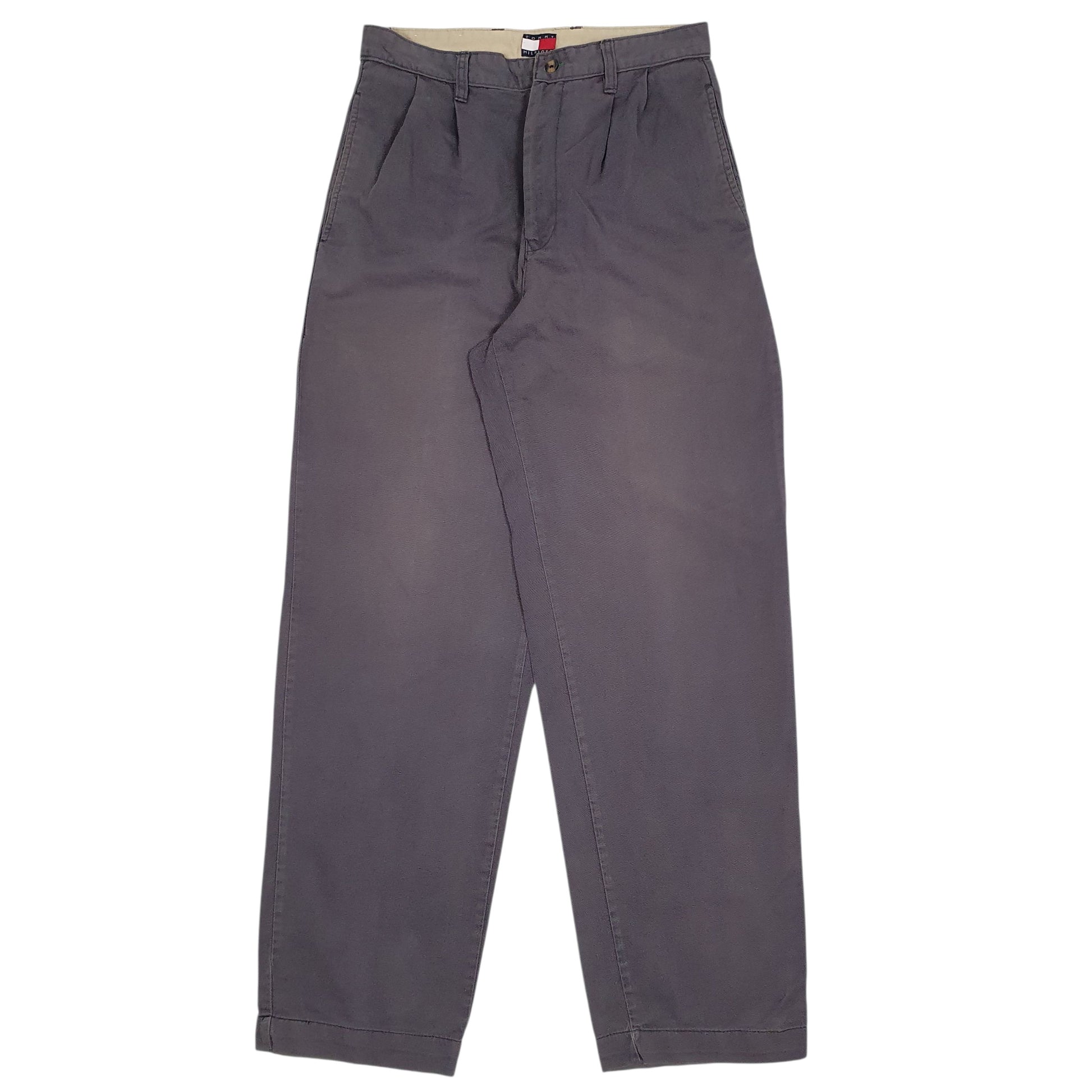 Mens Grey Tommy Hilfiger Vintage 90s Chino Trousers