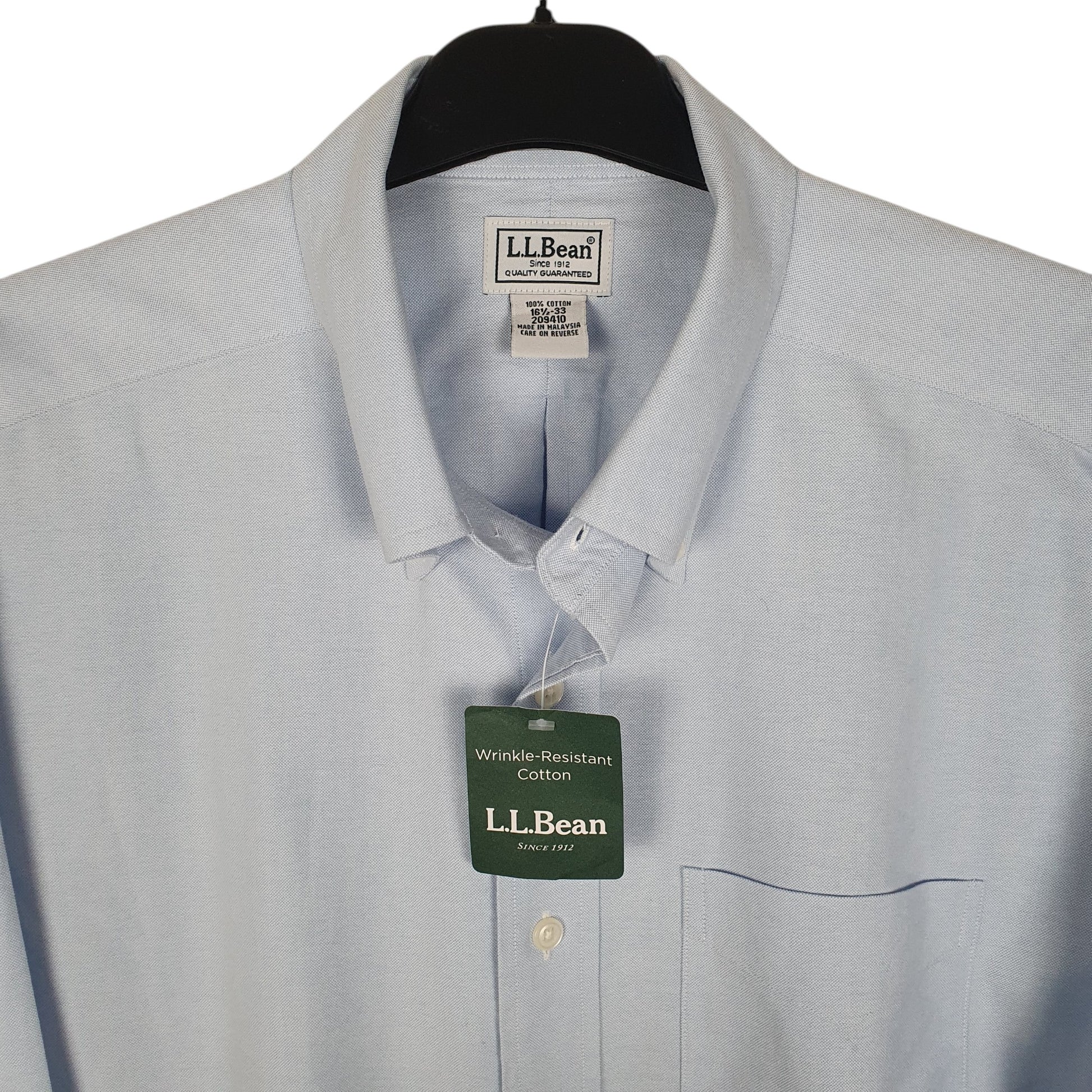 Mens Blue L.L.Bean   Shirt
