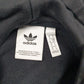 Mens Black Adidas Spellout Crewneck Jumper