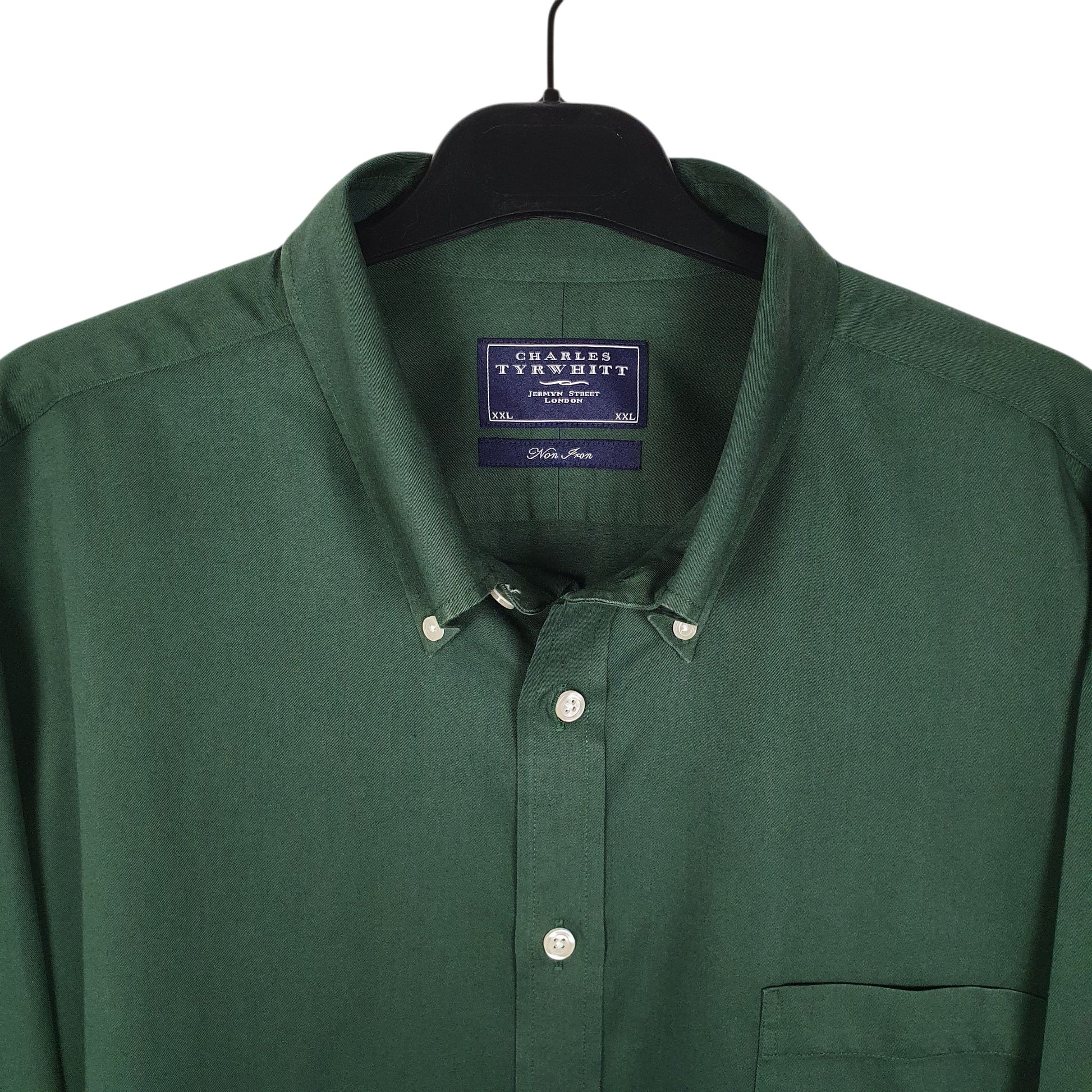 Mens Green Charles Tyrwhitt Non Iron  Shirt