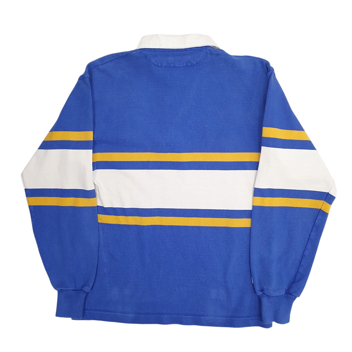 Mens Blue Barbarian Rugby Crewneck Polo Shirt