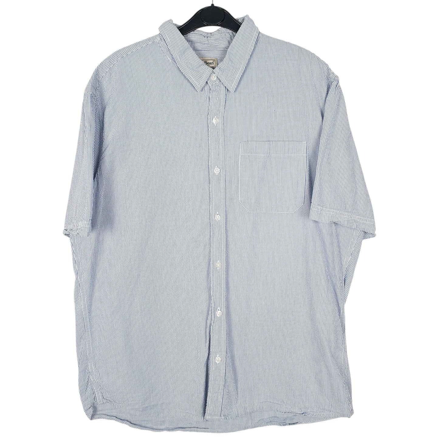 Mens Blue L.L.Bean  Short Sleeve Shirt