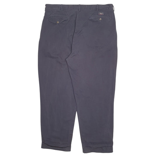 Mens Navy Polo Ralph Lauren Hammond Pant Pleated  Trousers