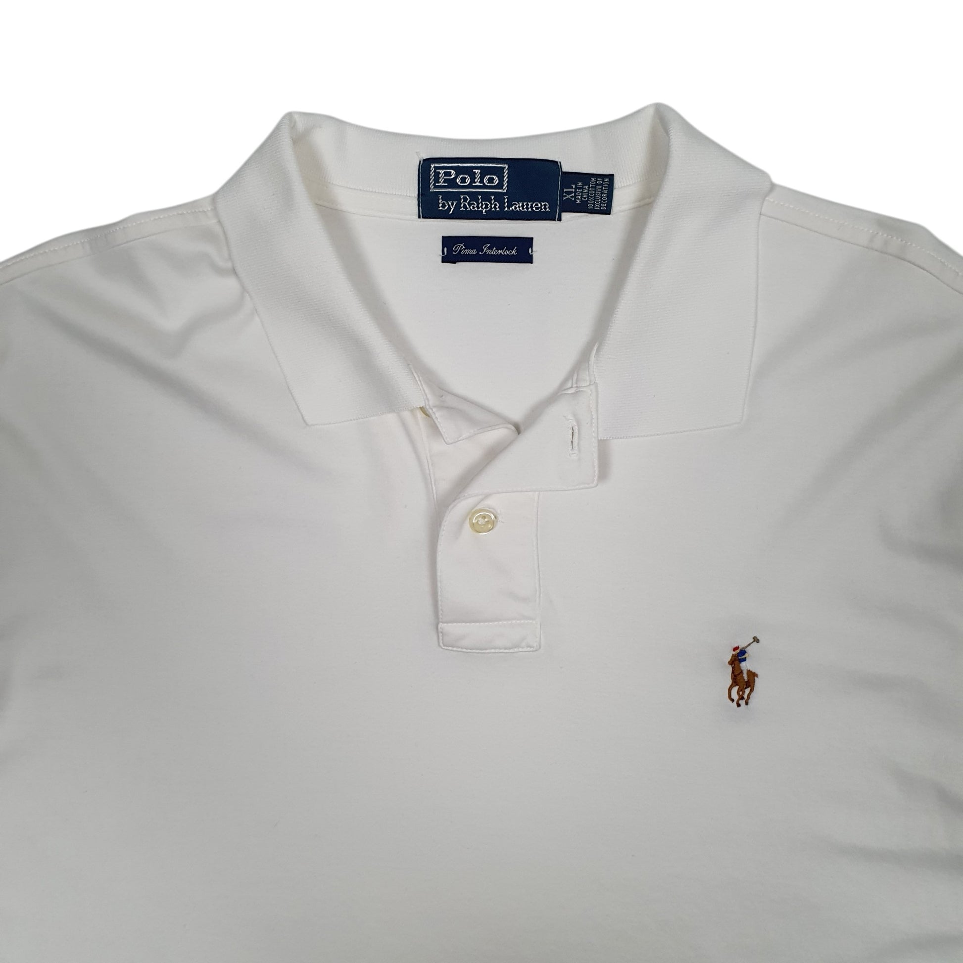 Mens White Polo Ralph Lauren   Polo Shirt