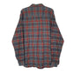 Mens Grey L.L.Bean Scotch Plaid Flannel  Shirt