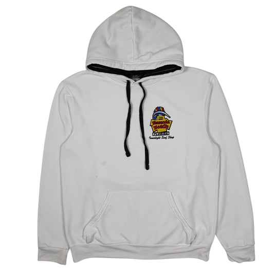 Mens White Lone Rock Pensacola Beach Florida Hoodie Jumper