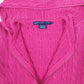 Womens Pink Polo Ralph Lauren Cable Knit Hoodie Full Zip Jumper