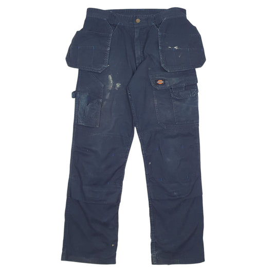 Mens Navy Dickies Workwear Carpenter Trousers