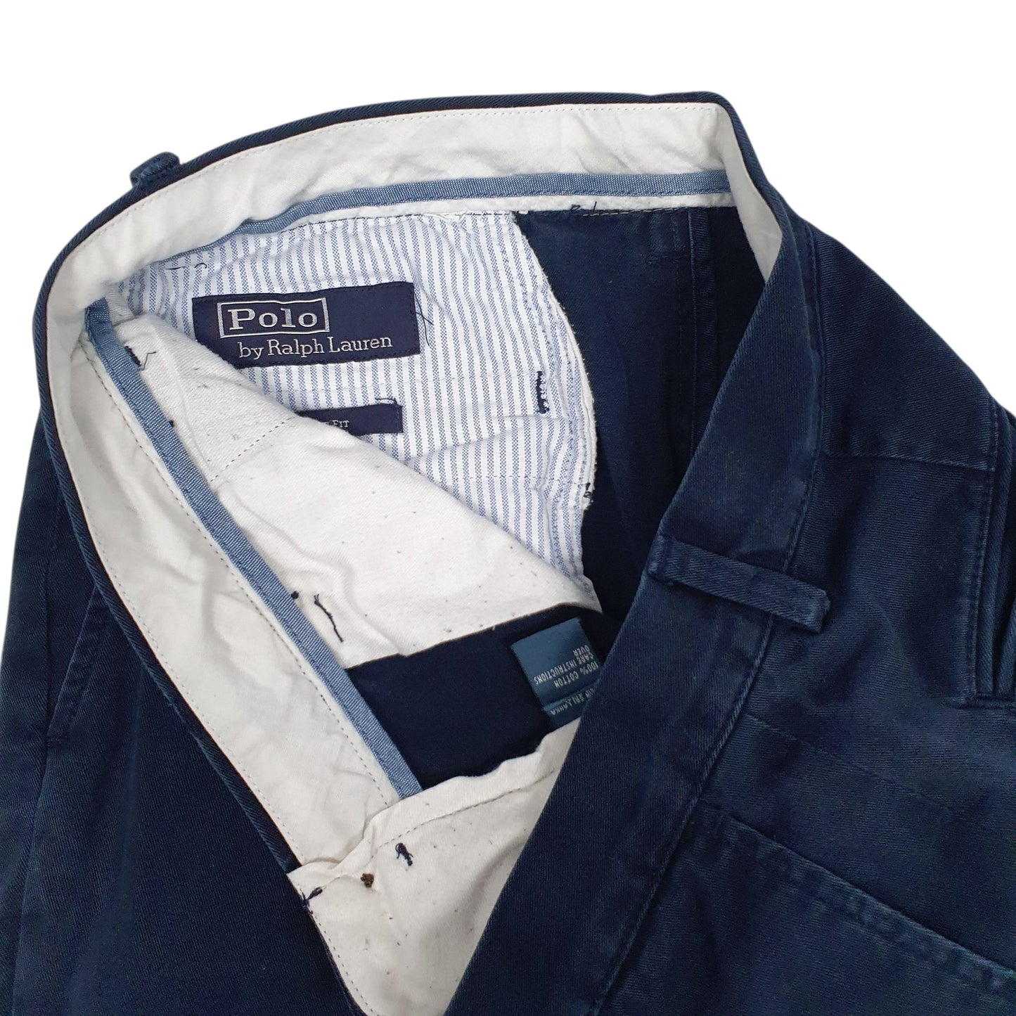 Mens Navy Polo Ralph Lauren Classic Fit  Trousers