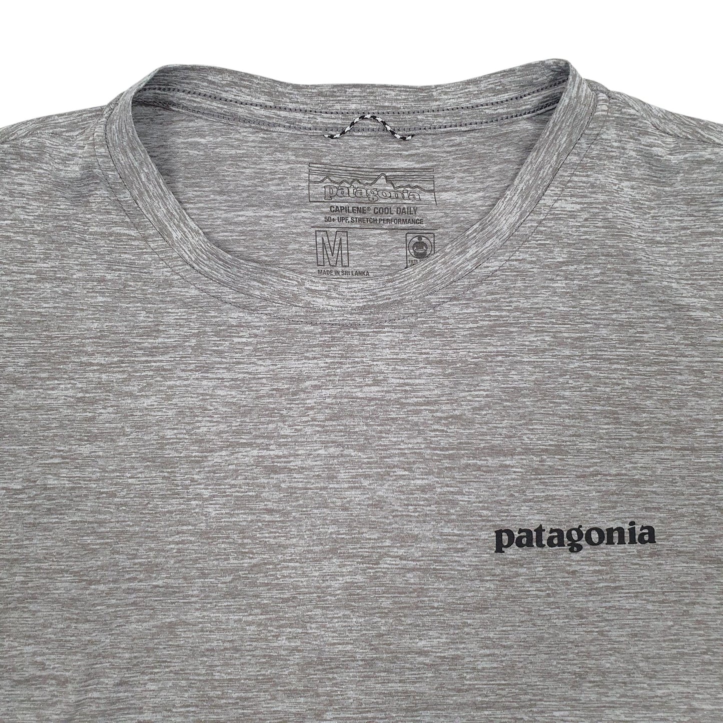 Mens Grey Patagonia Capilene Quarter Zip T Shirt