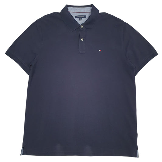 Mens Navy Tommy Hilfiger  Short Sleeve Polo Shirt