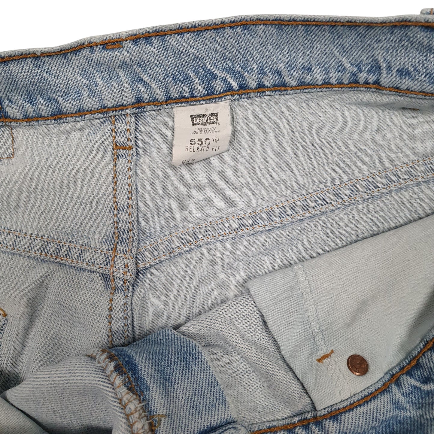 Mens Blue Levis 550 Vintage 90s Made In USA  Shorts