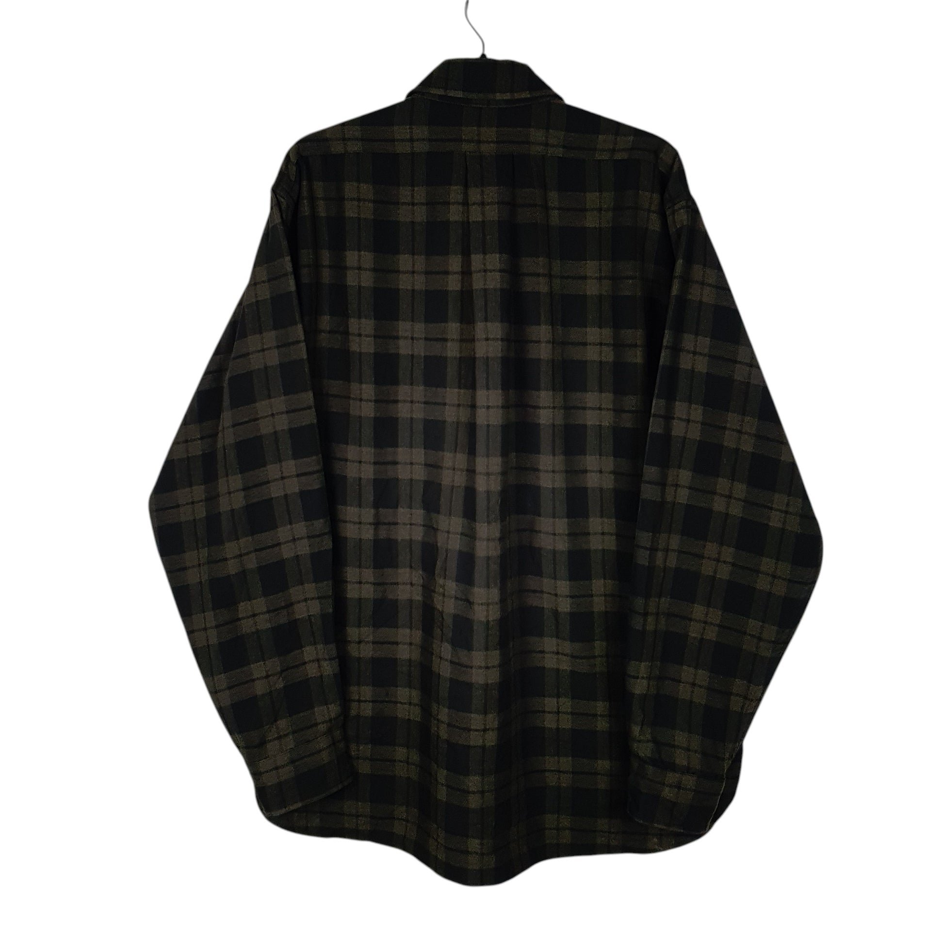 Mens Black L.L.Bean Vintage 90s Made In USA  Shirt