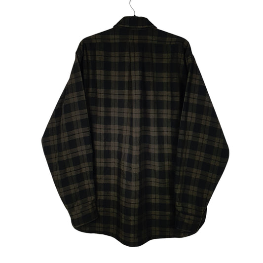 Mens Black L.L.Bean Vintage 90s Made In USA  Shirt