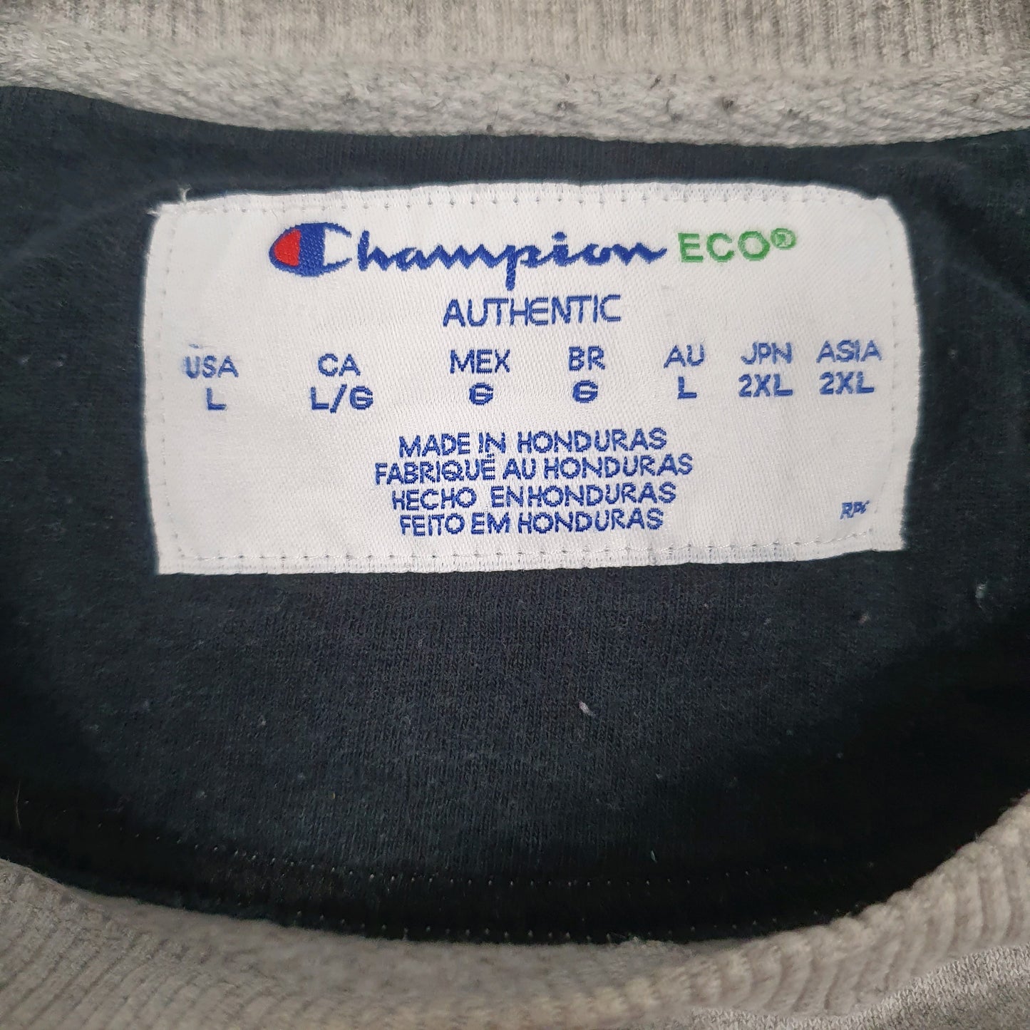 Mens Grey Champion  Crewneck Jumper