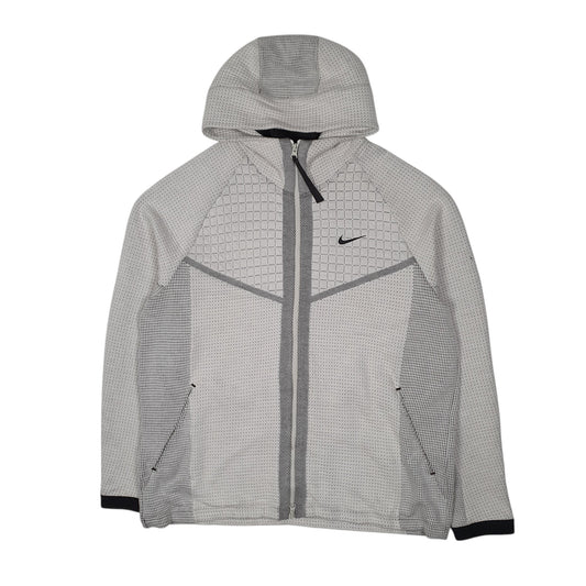 Mens White Nike Hoodie Full Zip Jumper