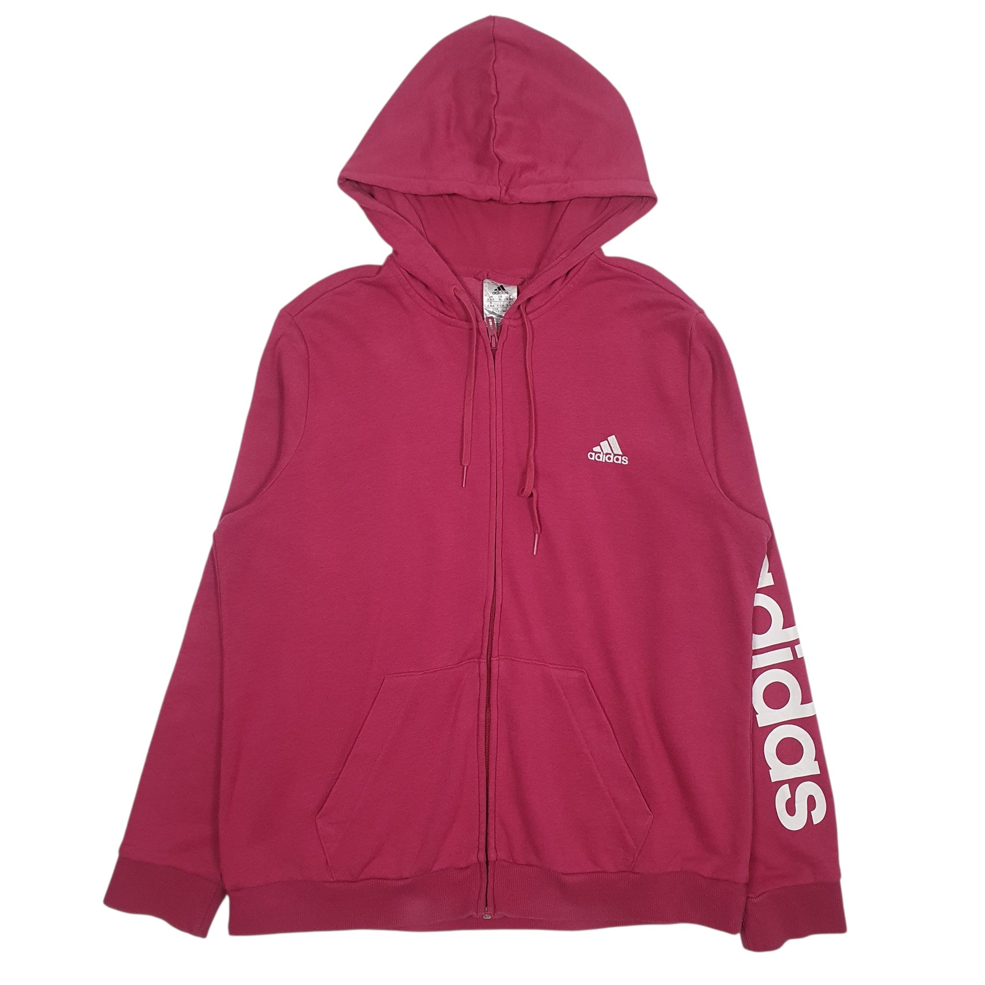 Womens Red Adidas  Full Zip Jumper
