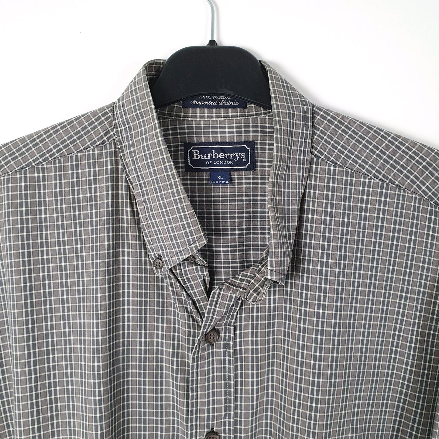 Mens Grey Burberry Vintage 90s  Shirt