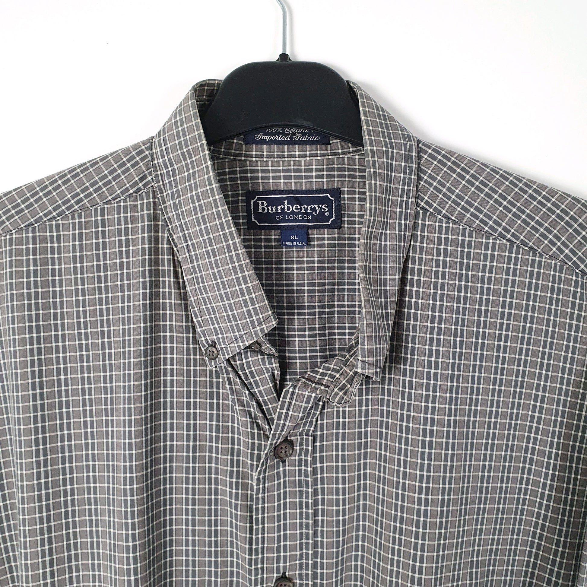Mens Grey Burberry Vintage 90s  Shirt