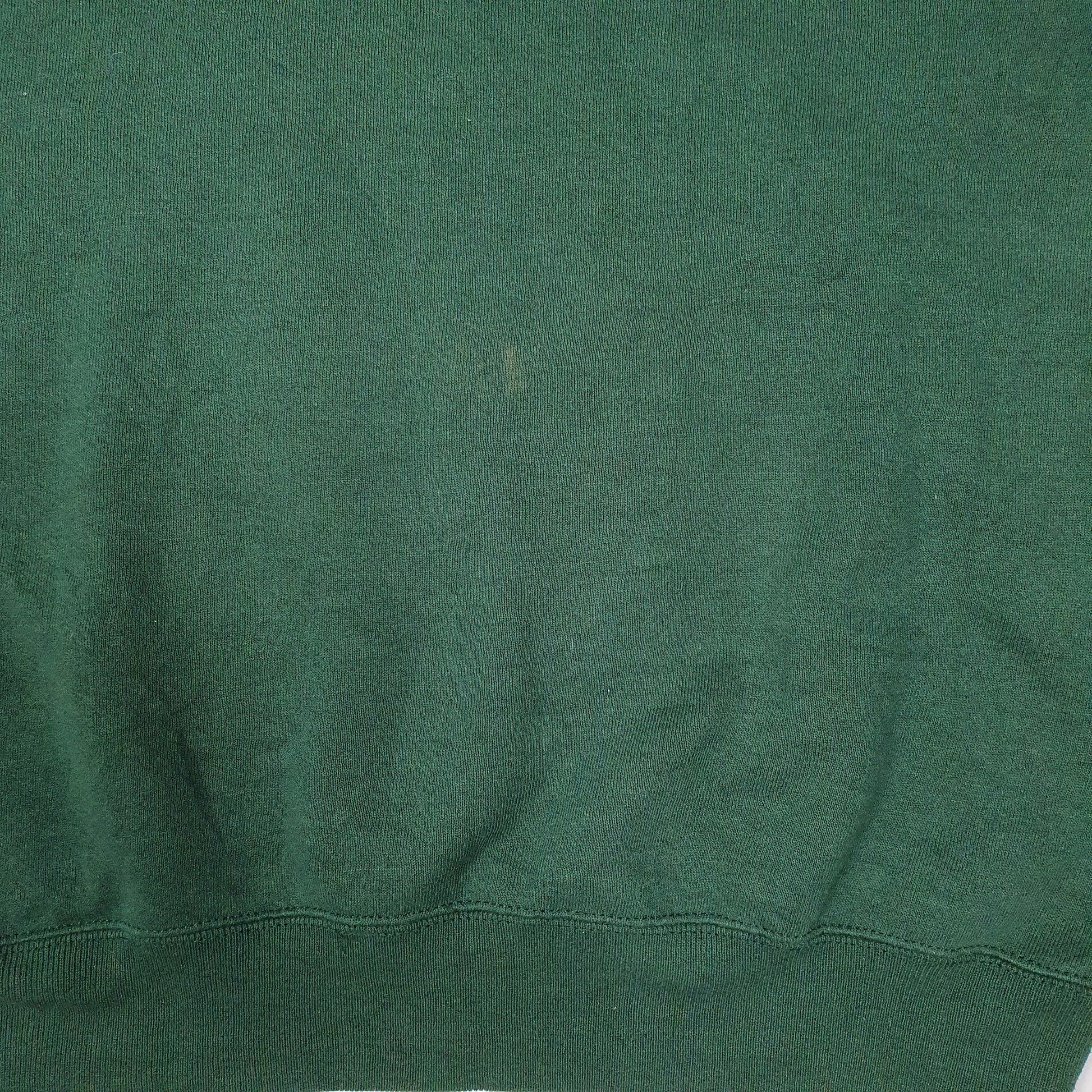 Mens Green Lee Sport Green Bay Packers NFL Nutmeg Mills Vintage 90s Crewneck Jumper