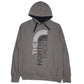 Mens Grey The North Face Spellout Hoodie Jumper