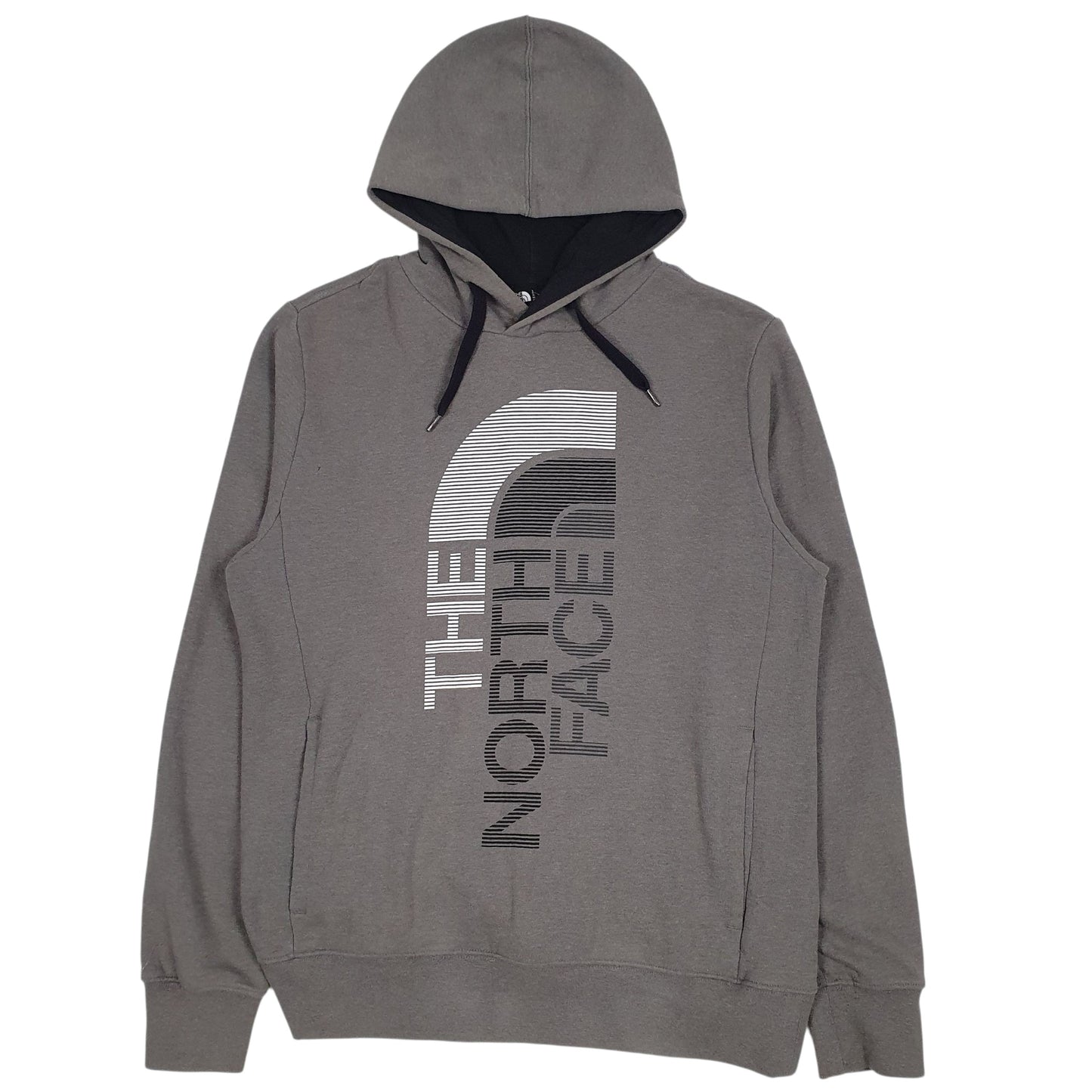 Mens Grey The North Face Spellout Hoodie Jumper