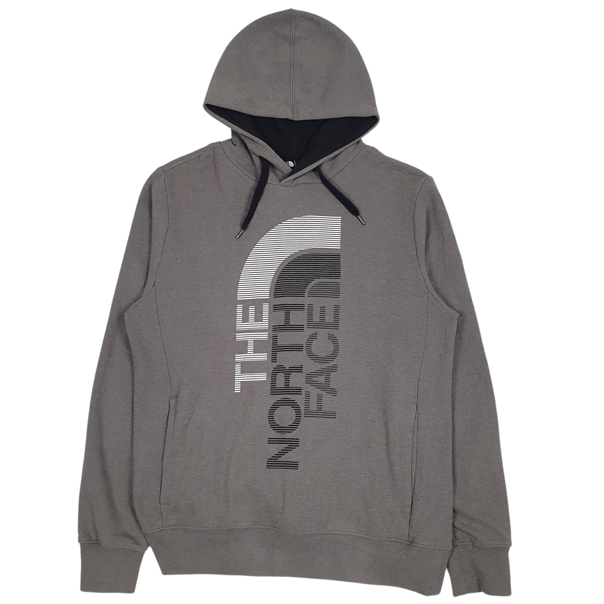 Mens Grey The North Face Spellout Hoodie Jumper