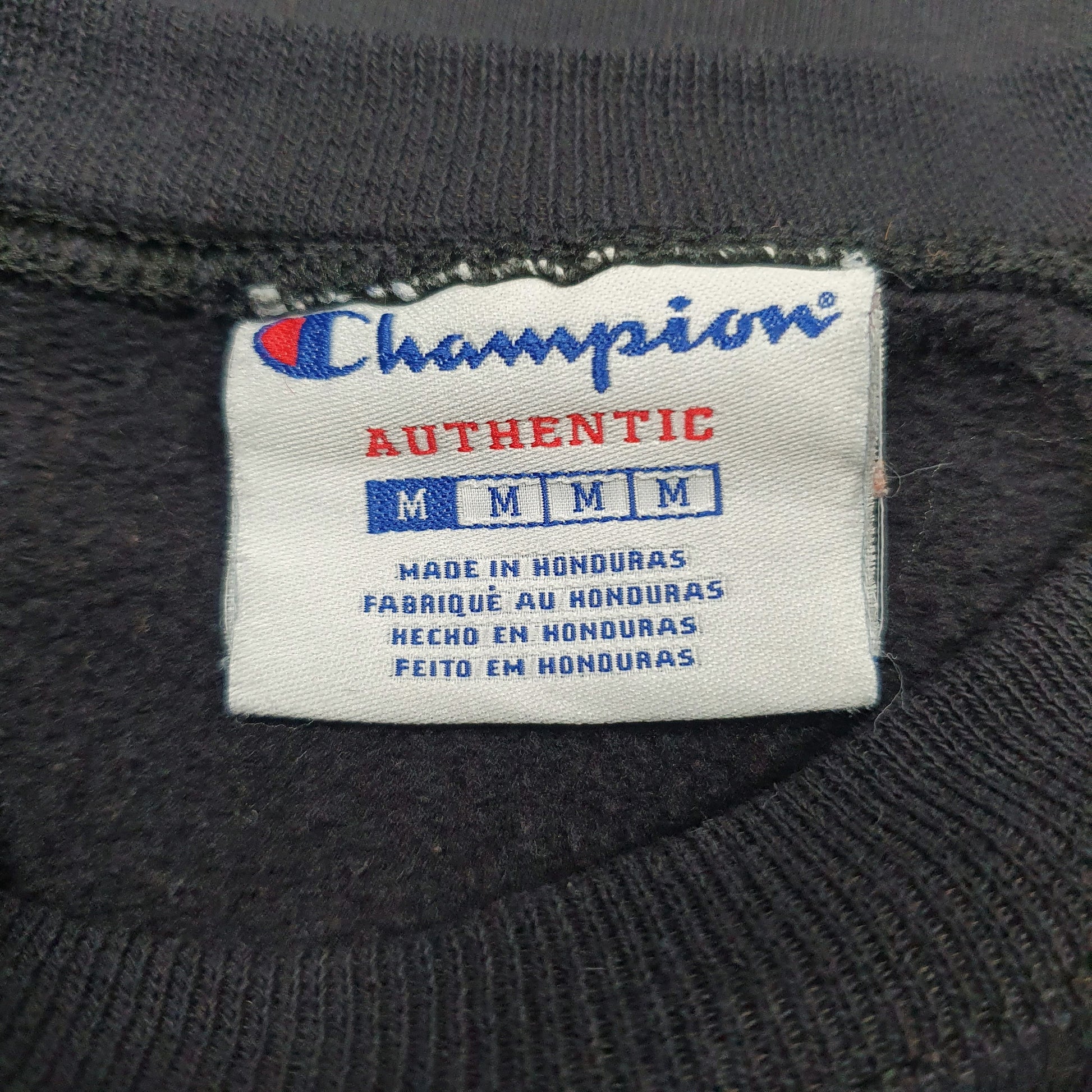Mens Black Champion  Crewneck Jumper