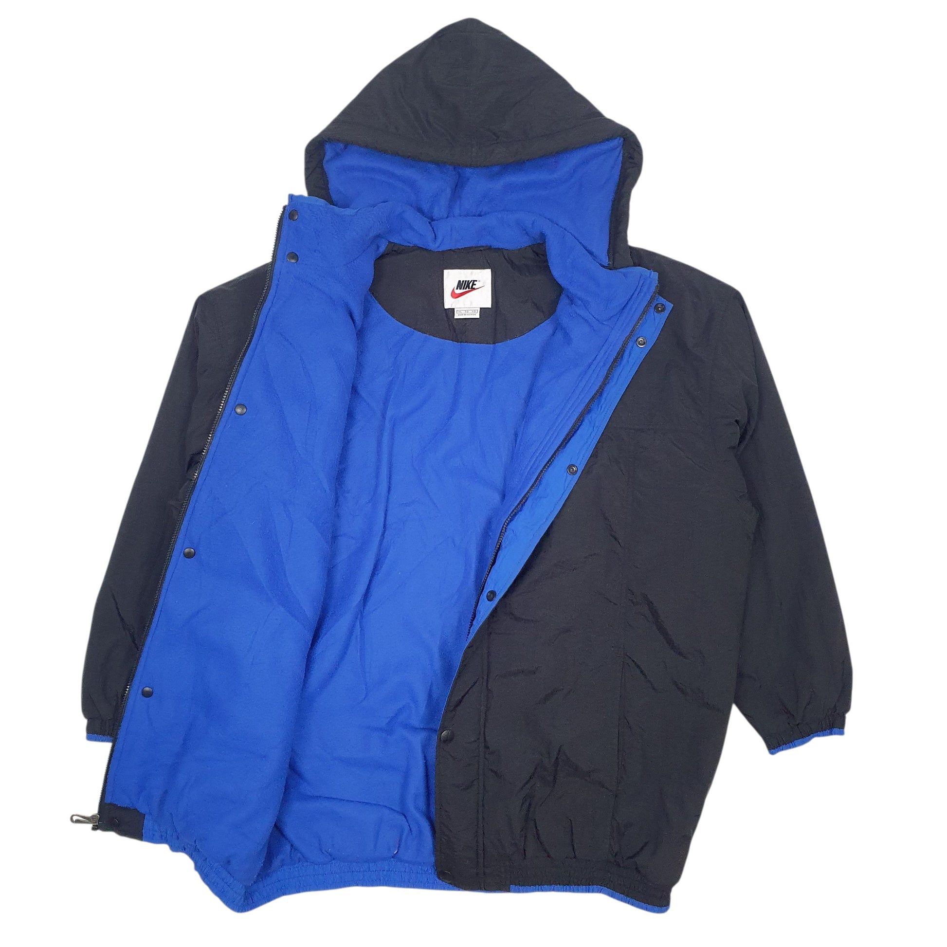 Mens Black Nike Vintage 90s  Coat