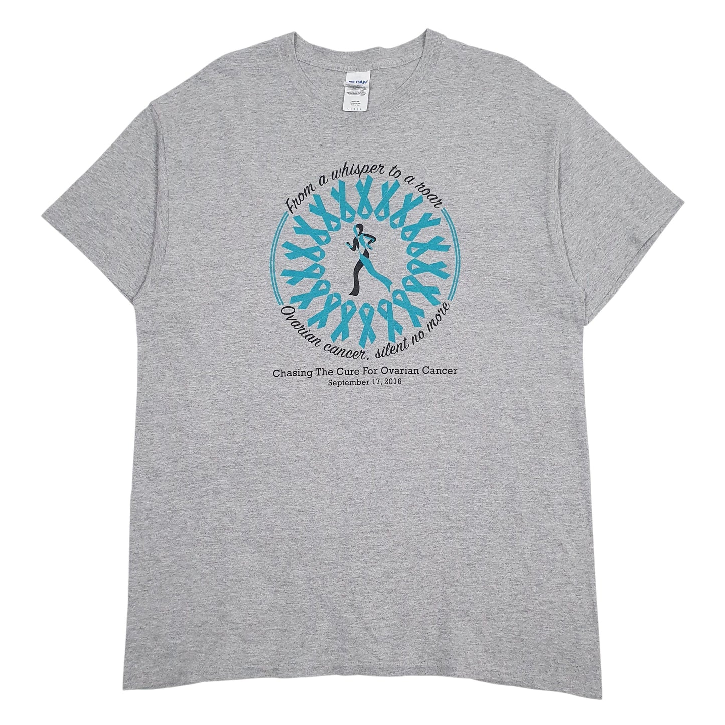 Mens Grey Gildan  Short Sleeve T Shirt