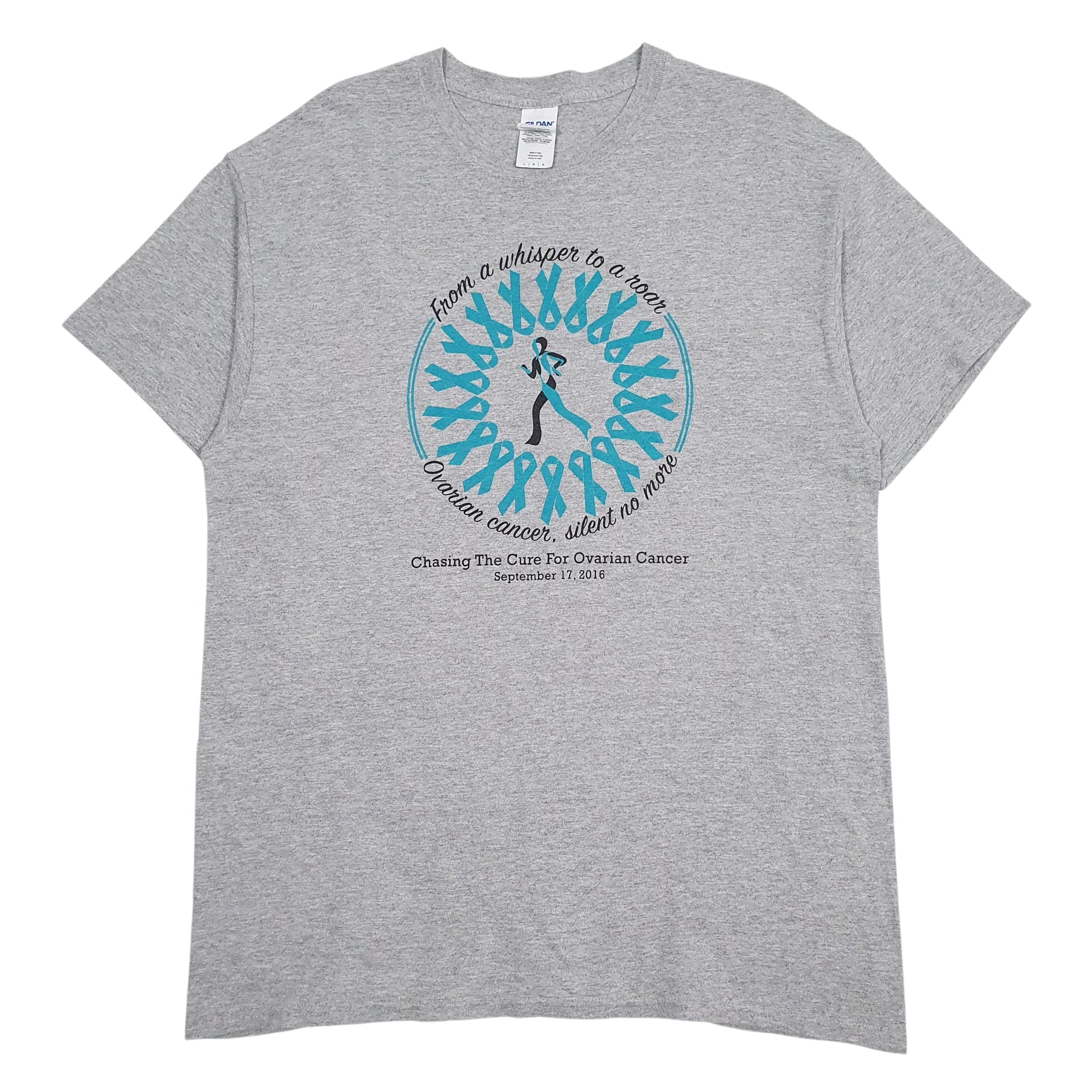 Mens Grey Gildan  Short Sleeve T Shirt