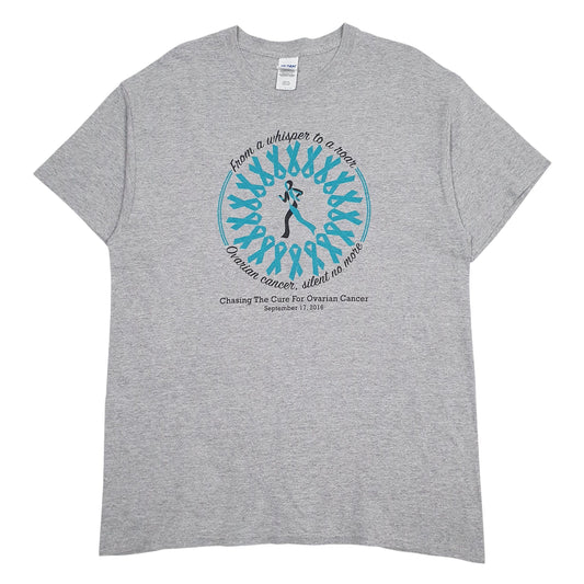 Mens Grey Gildan  Short Sleeve T Shirt